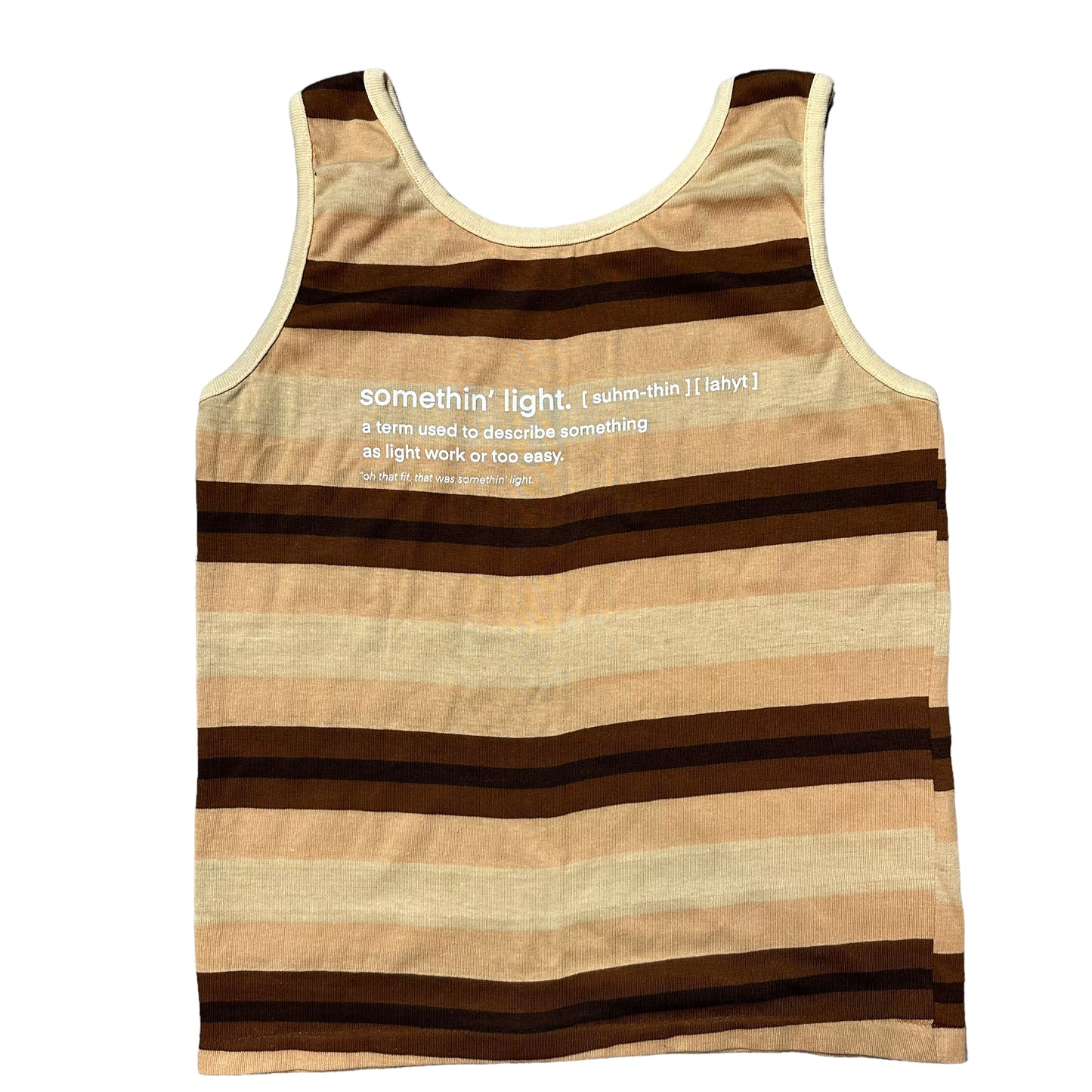 “somethin’ light” Striped Tank Top