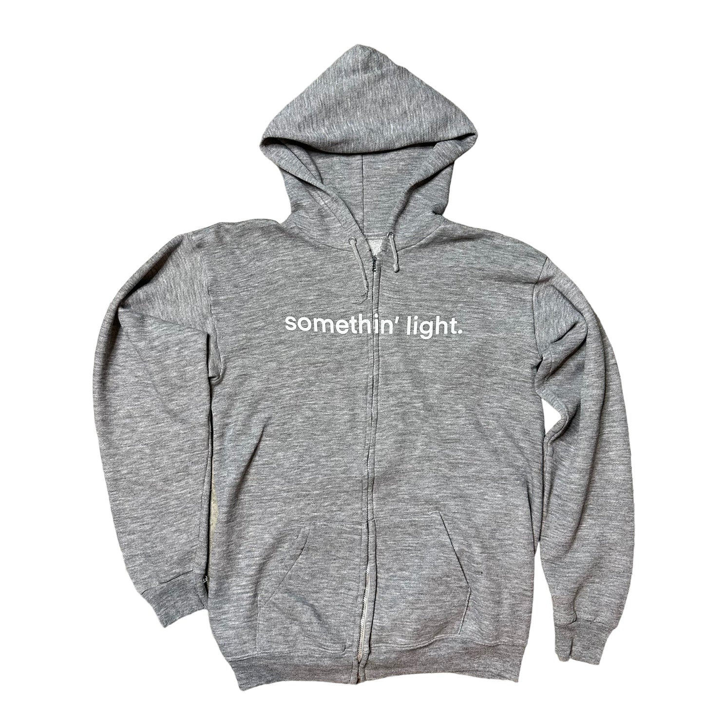 “somethin’ light” Zip Up Hoodie