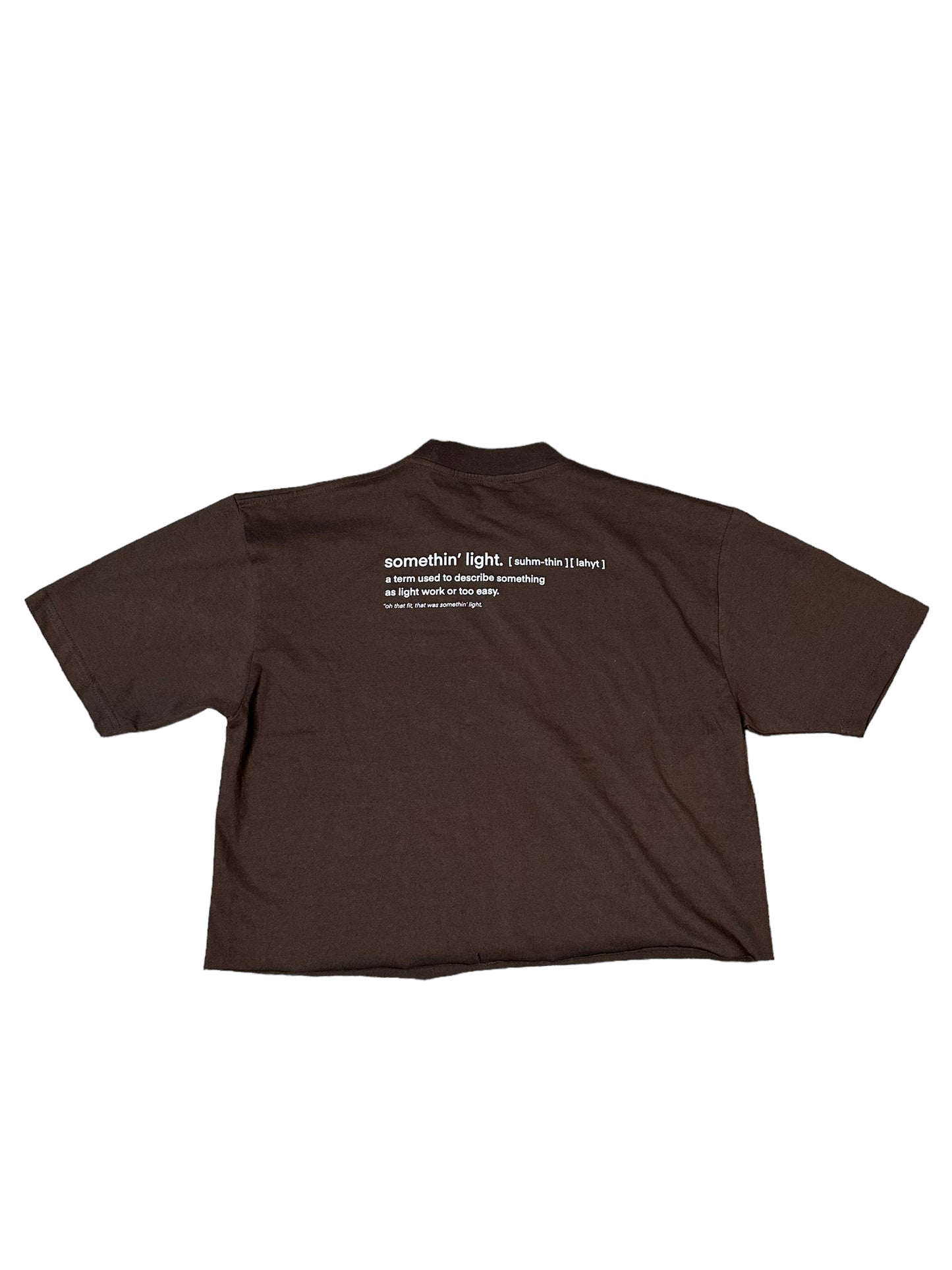 “somethin’ light” Box Cut Tee