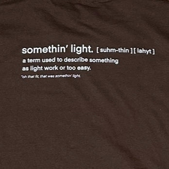 “somethin’ light” Box Cut Tee