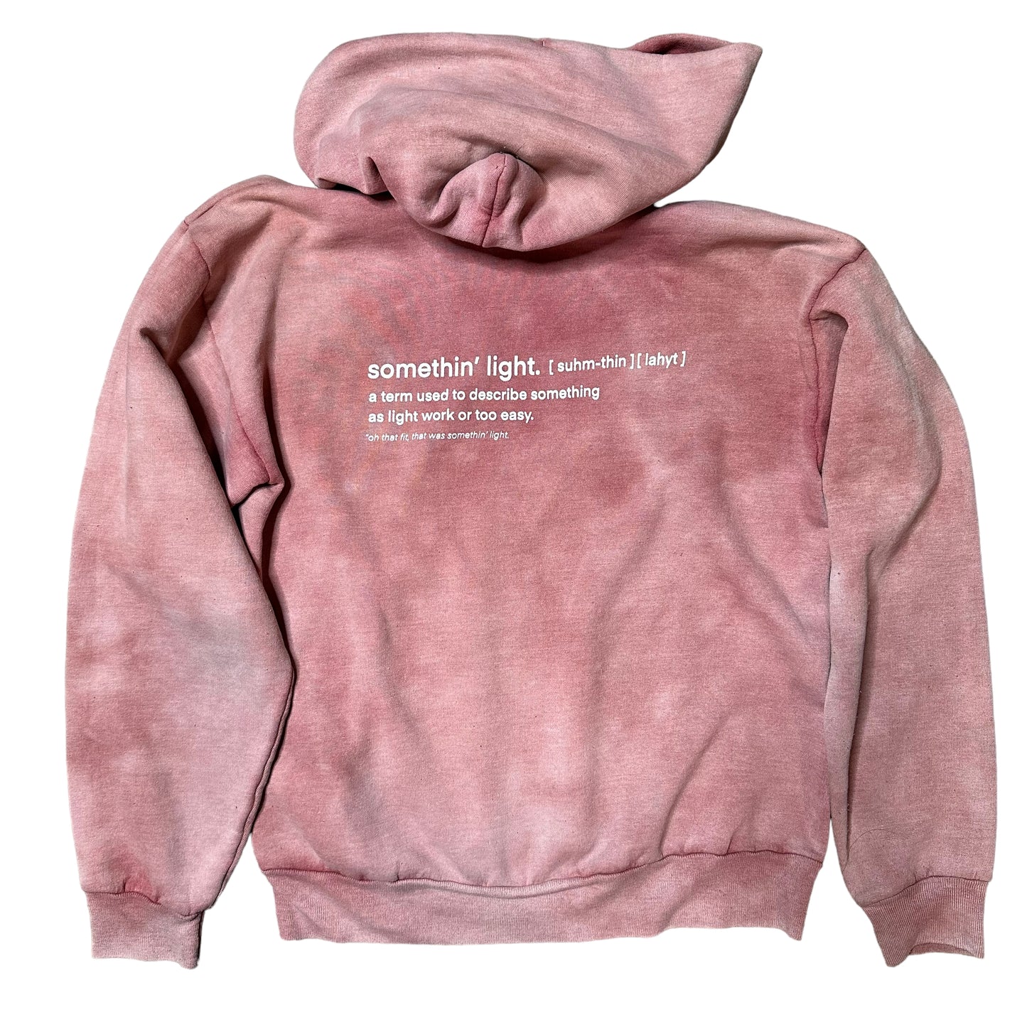 “somethin’ light” Sun Faded Hoodie