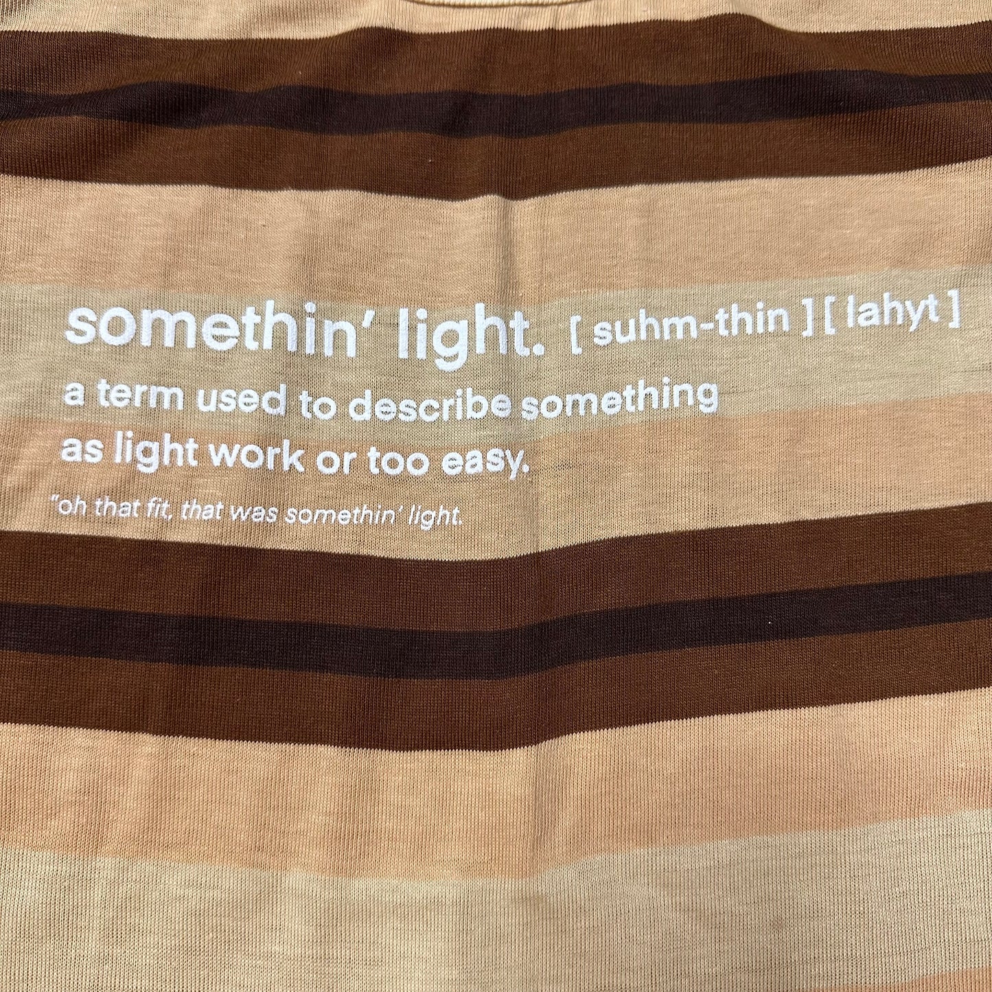 “somethin’ light” Striped Tank Top